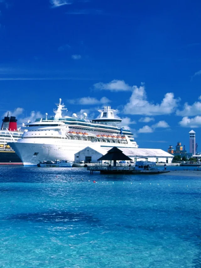 3-cruise-liner-ships-lined-up-abreast-in-port